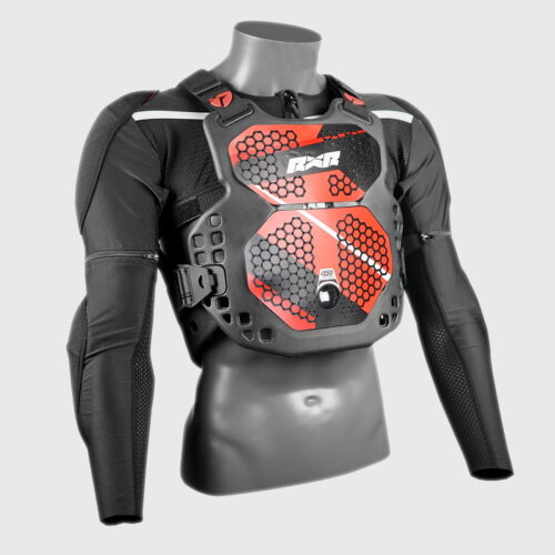 RXR Rpro mx air cushion chest protector on body